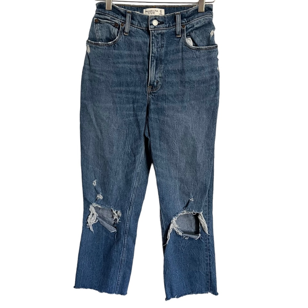 Abercrombie & Fitch The 90's Straight Ultra High Rise Curve Love Jeans Size 4